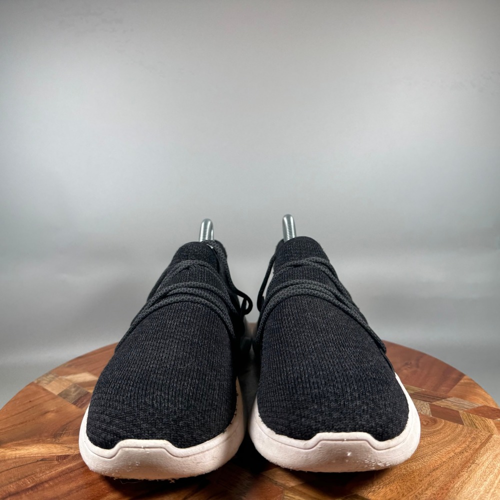 Vessi Everyday Sneaker Womens 7 Black White Waterproof Knit Slip On Shoes - Picture 2 of 7